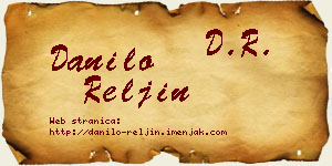 Danilo Reljin vizit kartica